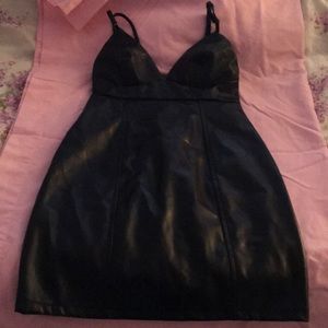 Black mini dress